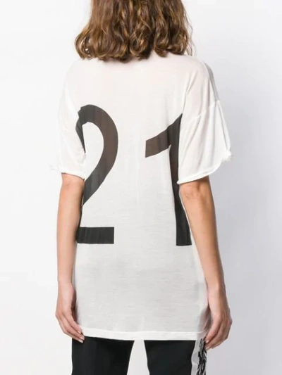 Shop N°21 Logo Print T-shirt In White