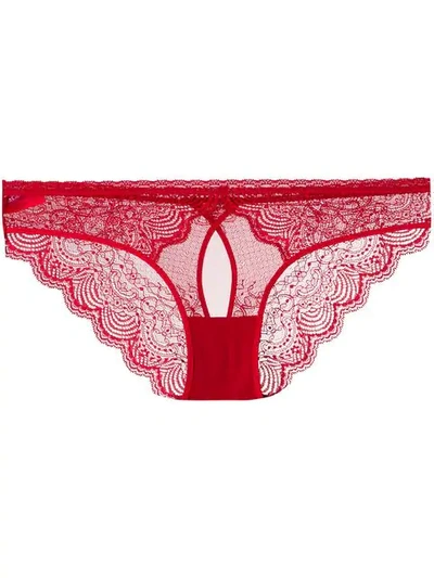 Maison Close La Directrice Semi Naked Briefs In Red | ModeSens