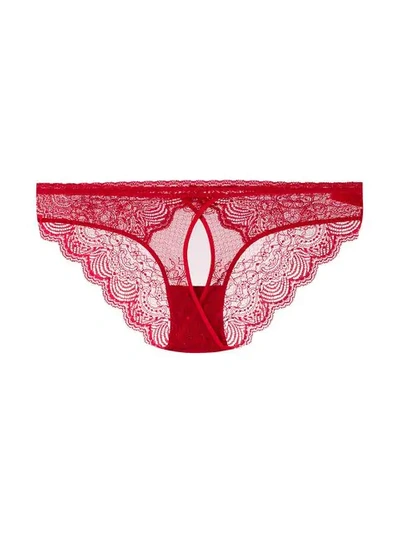 Maison Close La Directrice Semi Naked Briefs In Red | ModeSens