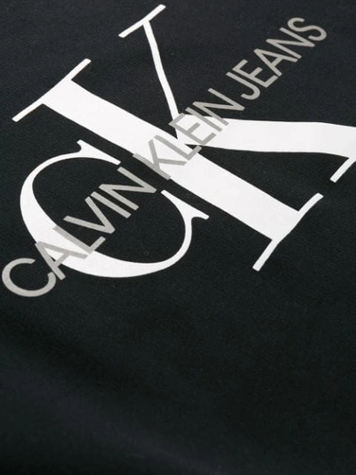 Shop Calvin Klein Jeans Est.1978 Logo Embroidered Sweater In Black