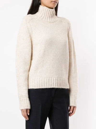 Shop N°21 Side Button Polo Neck Jumper In White