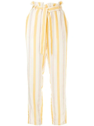 Shop Lemlem Zeritu Tapered Trousers In Yellow