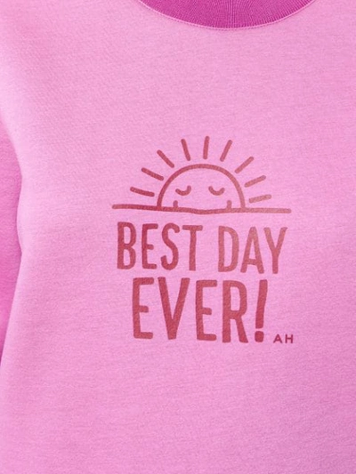 Shop Anya Hindmarch Bell Sleeve Sweatshirt - Pink