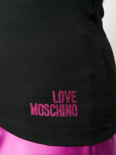 Shop Love Moschino Love Mode T-shirt In Black