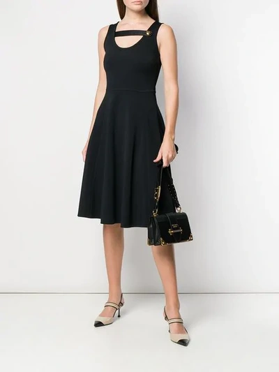 Shop Prada Neck Strap Dress - Black