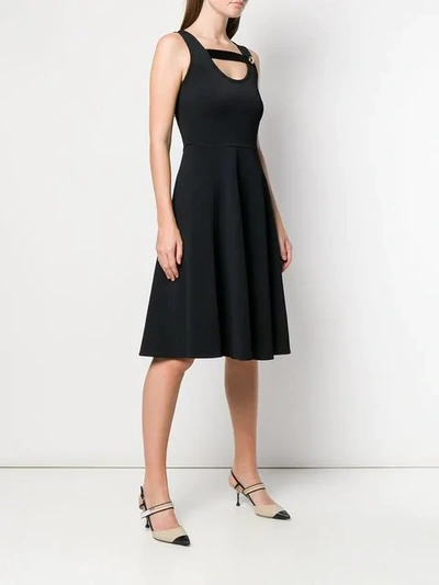 Shop Prada Neck Strap Dress - Black