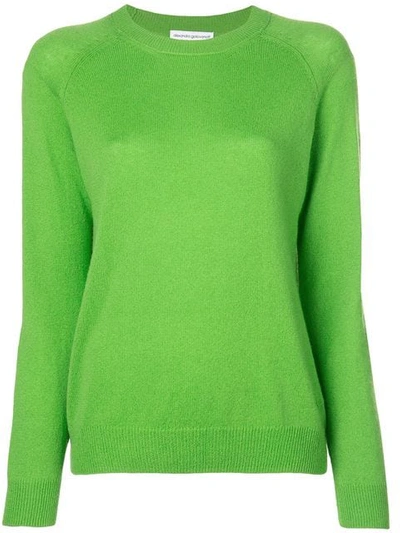 ALEXANDRA GOLOVANOFF CASHMERE KNIT SWEATER - 绿色