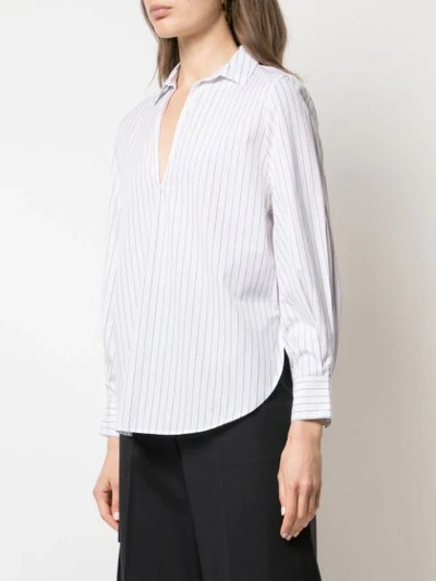 Shop Vince Micro-stripe Shirt - White