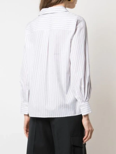 Shop Vince Micro-stripe Shirt - White