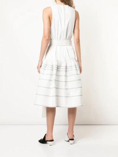 Shop Proenza Schouler Twill Drop Waist Dress In White