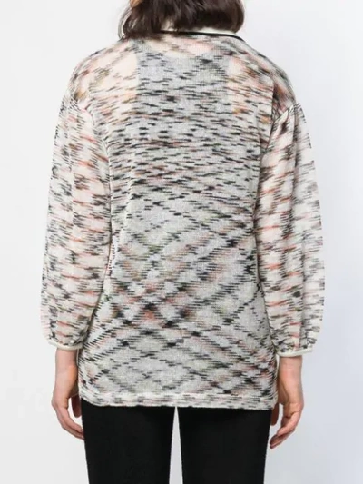 Shop Missoni Melange Knitted Shirt In Neutrals