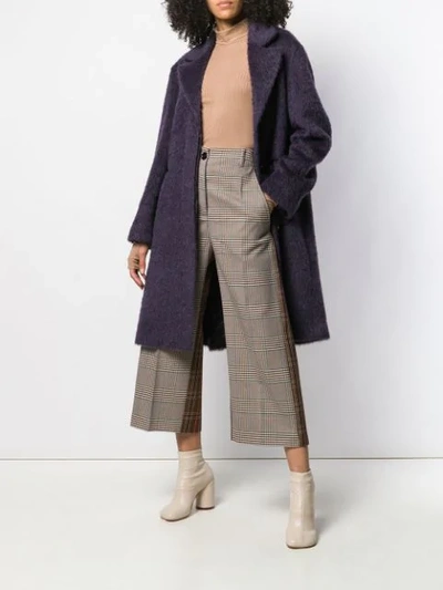 Shop Mm6 Maison Margiela Checked Trousers In Brown