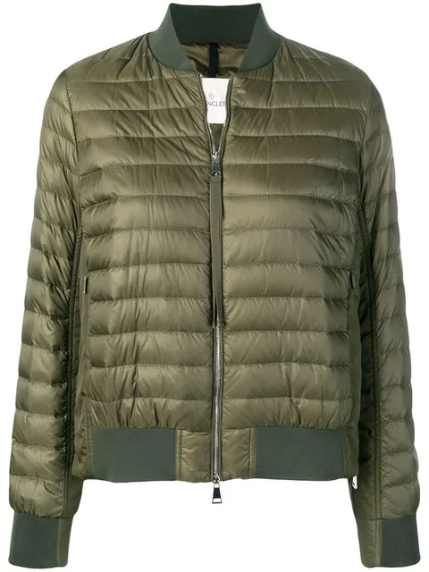 moncler padded bomber jacket