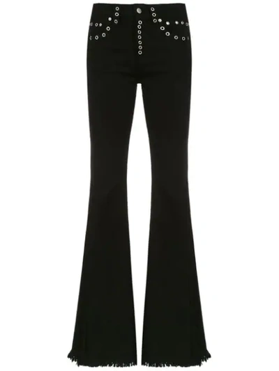 Shop Andrea Bogosian Panelled Trousers In Black