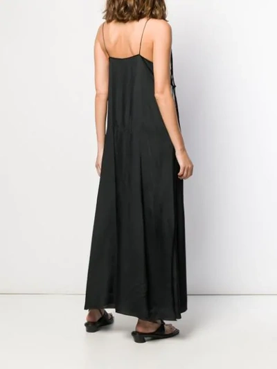 Shop Ports 1961 Fringed Sleeveless Maxi Dress In Black