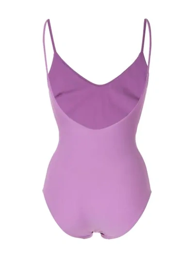 Shop Matteau The Scoop Maillot Swimsuit In Purple