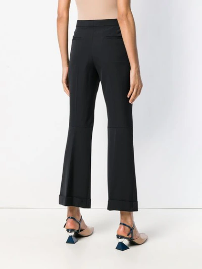 Shop Maison Margiela Cropped Tailored Trousers In Black