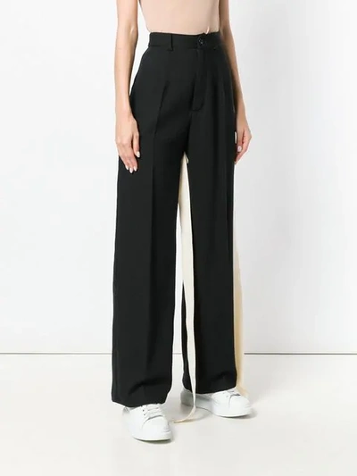 Shop Seen Bow Detail Trousers In Black