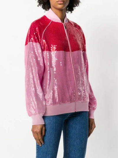 Shop Alberta Ferretti Rainbow Week Jacket In Pink