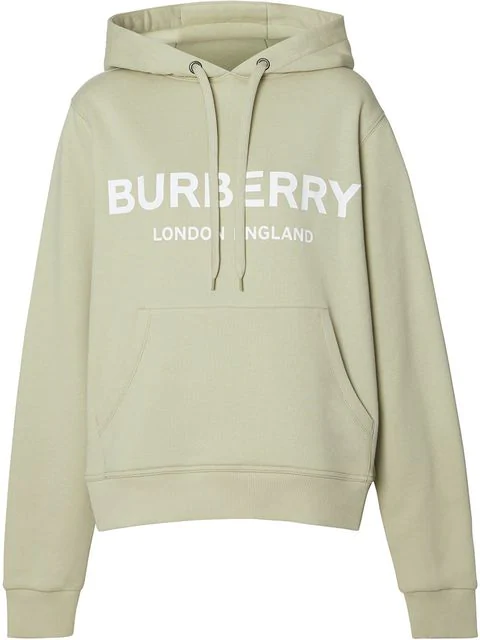 burberry oversized logo print hoodie