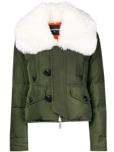 Shop Dsquared2 Fur In Green