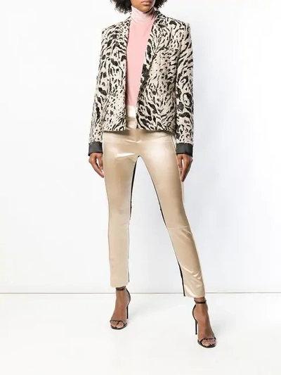 Shop Haider Ackermann Leopard Pattern Blazer In Neutrals