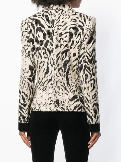 Shop Haider Ackermann Leopard Pattern Blazer In Neutrals