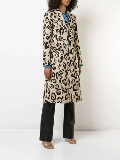 Shop Altuzarra Leopard Print Tailored Coat - Brown