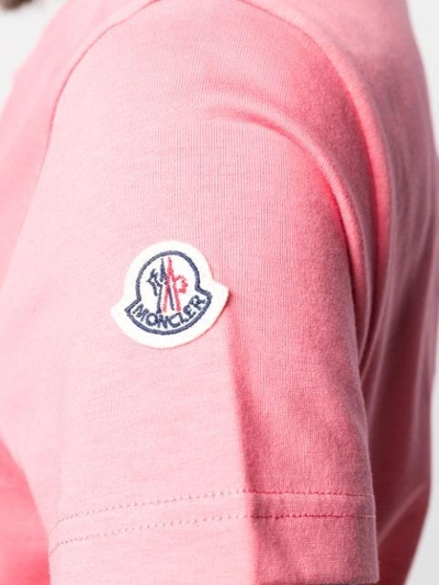 MONCLER 基本款短袖T恤 - 粉色