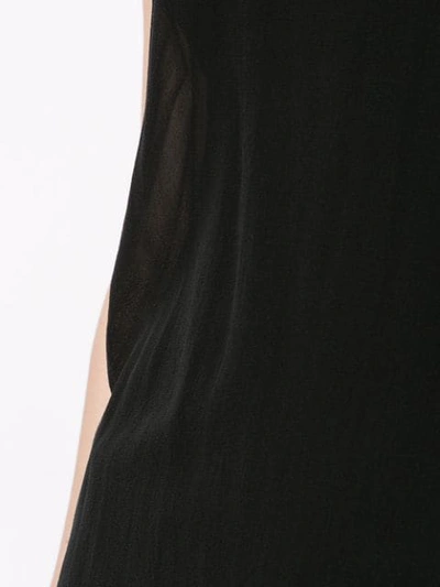 Shop Uma Wang Oversized Silk Tank Top In Black