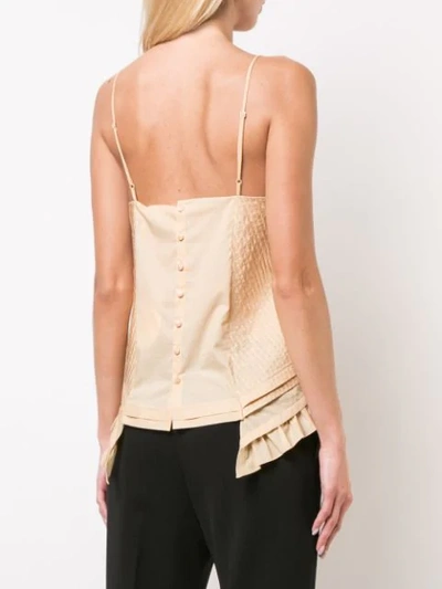 Shop Chloé Broderie Anglaise Cami Top In Yellow