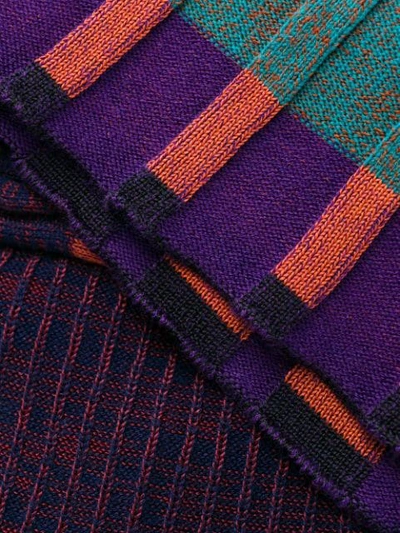 Shop Kenzo Ribbed Midi Skirt In Purple