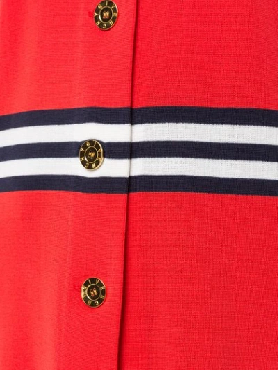 Pre-owned Givenchy Striped Cardigan In Red