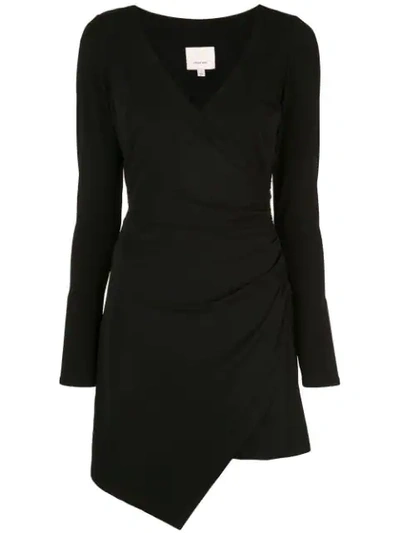 Shop Cinq À Sept Asymmetric Mini Dress In Black