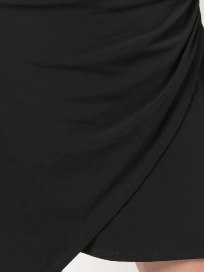 Shop Cinq À Sept Asymmetric Mini Dress In Black
