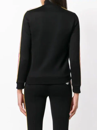 Shop Miu Miu Logo Sport Jacket In F0002 Black