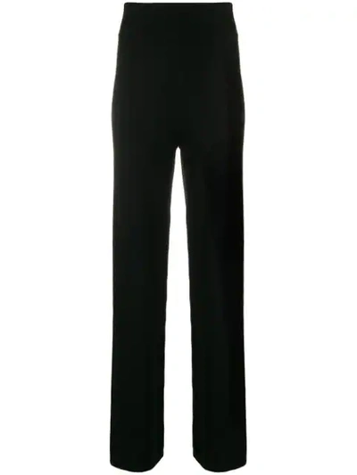 Shop Cashmere In Love Cashmere Blend Side Stripe Track Pants In Black