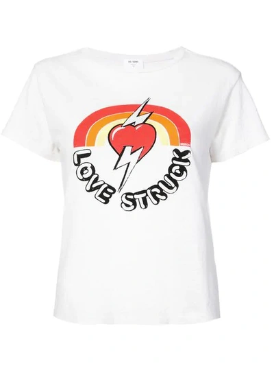 Shop Re/done Love Struck Graphic Tee In White