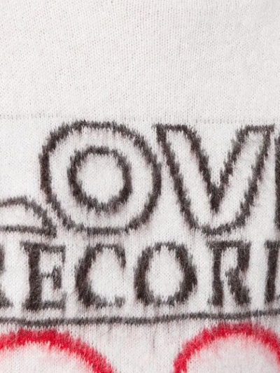 Shop Aalto Love Records Rollneck Jumper In White