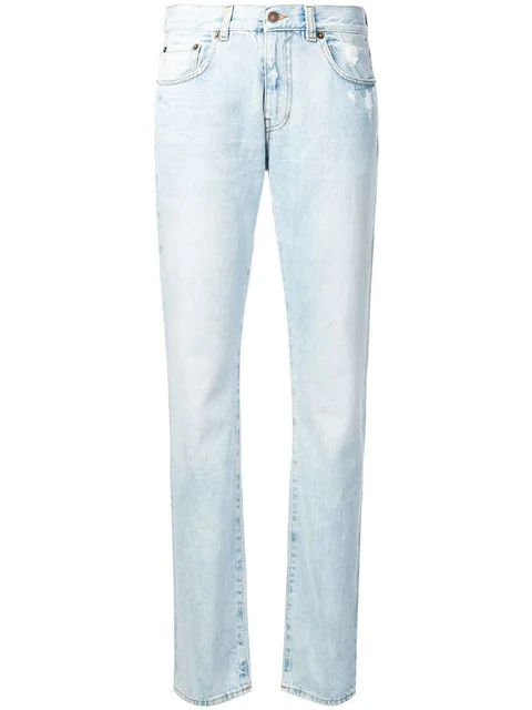 6397 Rip Detail Jeans In Blue Modesens