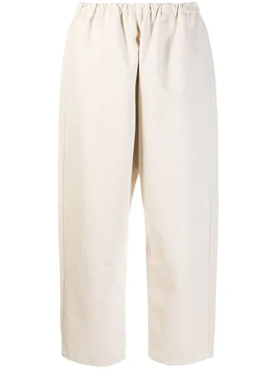 APUNTOB CROPPED TROUSERS - 大地色