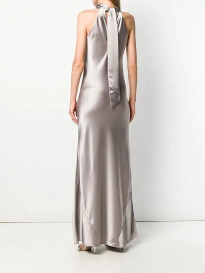 Shop Galvan Sienna Dress In Grey