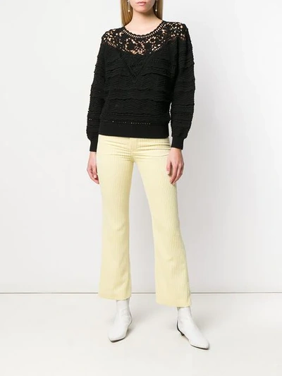 Shop Isabel Marant Embroidery Sweater - Black