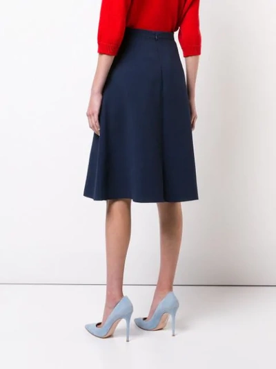 Shop Delpozo A-line Skirt - Blue