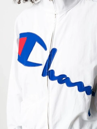 Shop Champion Logo Track Jacket In White
