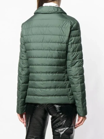 Shop Aspesi Quilted Jacket - Green