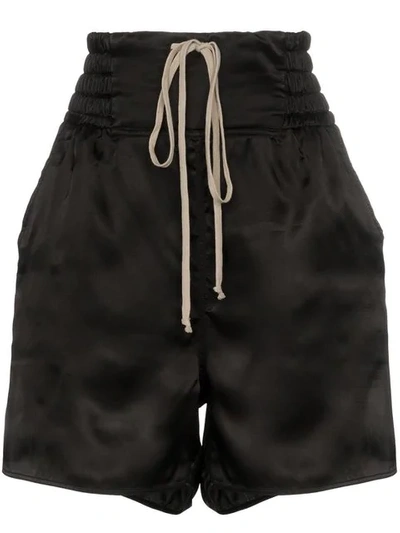 Shop Rick Owens Boxing Shorts - Black