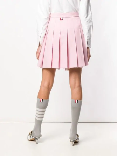 Shop Thom Browne Lace Trim Bloomer Miniskirt In Pink