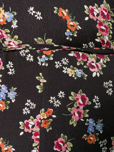 Shop Andamane Floral Print Wrap Dress In Black
