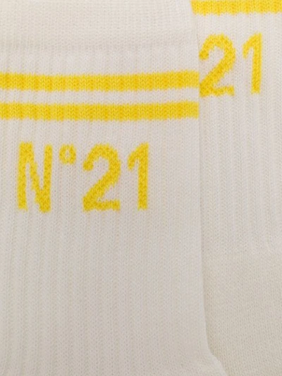 Shop N°21 Logo Socks In White
